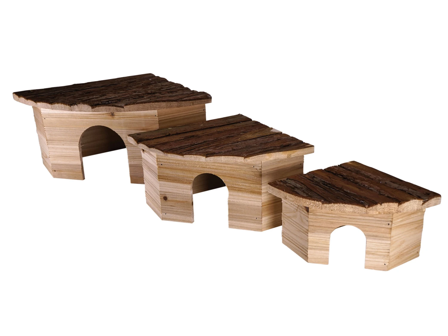 Knaagdierhuis Hout Leli 30x21x13cm 4 Knaagdierhuis Hout Leli 30x21x13cm - Afbeelding 2