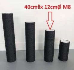 Sisalpaal 40×12Ø M8 BLACKLINE -Savic Winkel p10144 rhr rhr sp 40x12 bl sisalpaal 40x12 m8 blackline 1