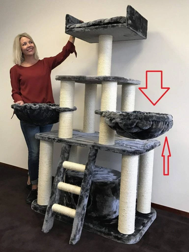 Hangmat 45cm De Luxe Dark Grey Ø 20cm 6 Hangmat 45cm De Luxe Dark Grey Ø 20cm - Afbeelding 4