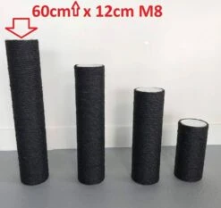 Sisalpaal 60×12Ø M8 BLACKLINE -Savic Winkel p10296 rhr rhr sp 60x12 bl sisalpaal 60x12 m8 blackline 1