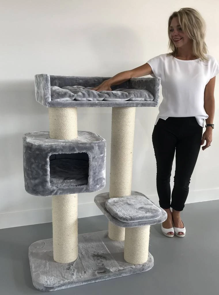 Krabpaal Devon Rex Light Grey 3 Krabpaal Devon Rex Light Grey