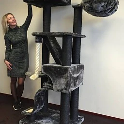 Krabpaal Kilimandjaro De Luxe Blackline Dark Grey 4 Krabpaal Kilimandjaro De Luxe Blackline Dark Grey - Afbeelding 2