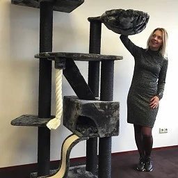 Krabpaal Kilimandjaro De Luxe Blackline Dark Grey 3 Krabpaal Kilimandjaro De Luxe Blackline Dark Grey