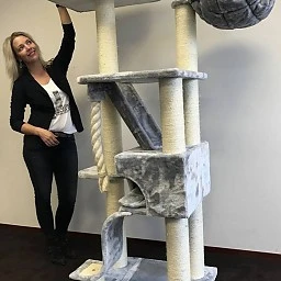 Krabpaal Kilimandjaro De Luxe Light Grey 6 Krabpaal Kilimandjaro De Luxe Light Grey - Afbeelding 4