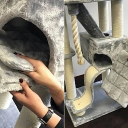 Krabpaal Kilimandjaro De Luxe Light Grey 5 Krabpaal Kilimandjaro De Luxe Light Grey - Afbeelding 3