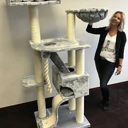 Krabpaal Kilimandjaro De Luxe Light Grey 3 Krabpaal Kilimandjaro De Luxe Light Grey