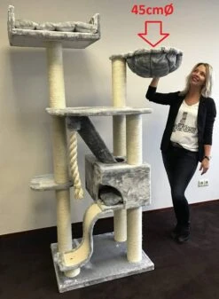 Hangmat 45cm De Luxe Light Grey Ø 12cm -Savic Winkel p10684 rhr rhr hm lg 12 hangmat 45cm de luxe light grey 12cm 1