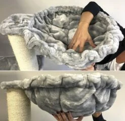 Hangmat 45cm De Luxe Light Grey Ø 12cm -Savic Winkel p10685 rhr rhr hm lg 12 hangmat 45cm de luxe light grey 12cm 1