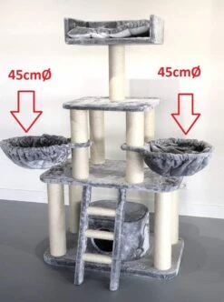 Hangmat 45cm De Luxe Light Grey Ø 12cm -Savic Winkel p10687 rhr rhr hm lg 12 hangmat 45cm de luxe light grey 12cm 1