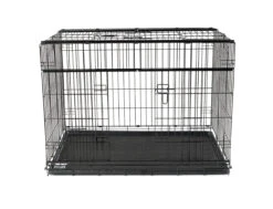 Draadkooi Opvouwbaar Premium Zwart 107x70x78cm -Savic Winkel p11254 vad 13822 draadkooi opvouwbaar premium zwart 107x71x79cm 1