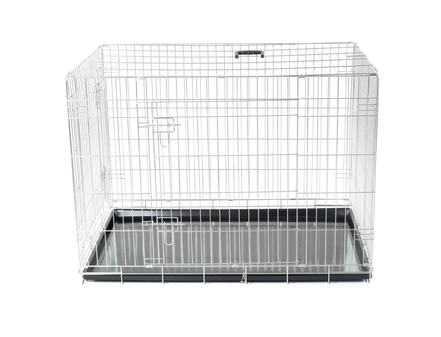 Draadkooi Opvouwbaar Classic Zilver 107x70x78cm 4 Draadkooi Opvouwbaar Classic Zilver 107x70x78cm - Afbeelding 2