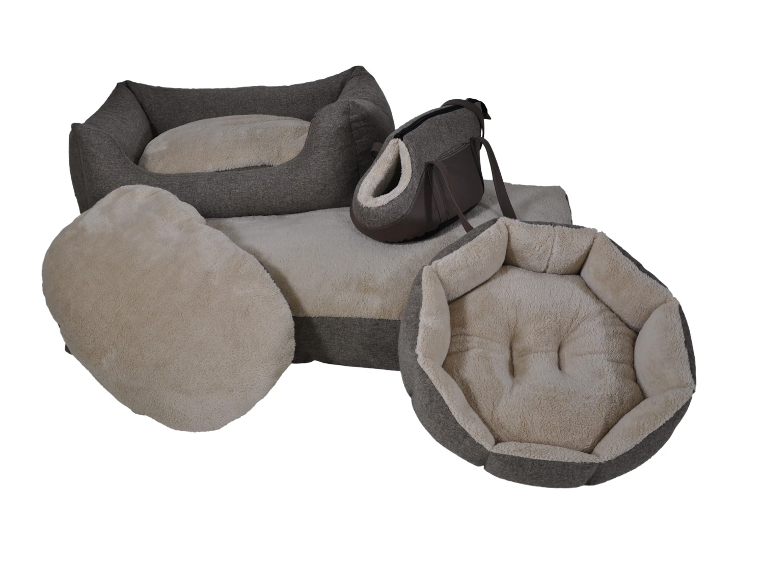 Kussen Ovaal Leto Bruin 90cm 4 Kussen Ovaal Leto Bruin 90cm - Afbeelding 2