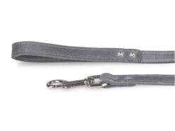 Leiband Geolied Leder Grijs 100cmx18mm M-L