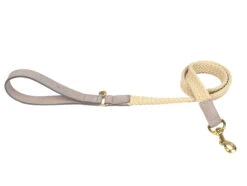 Leiband Hond Tau Grijs 120cmx25mm