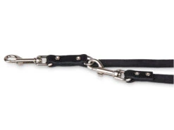 Politie Leiband Geolied Leder Zwart 200cmx18mm M-L