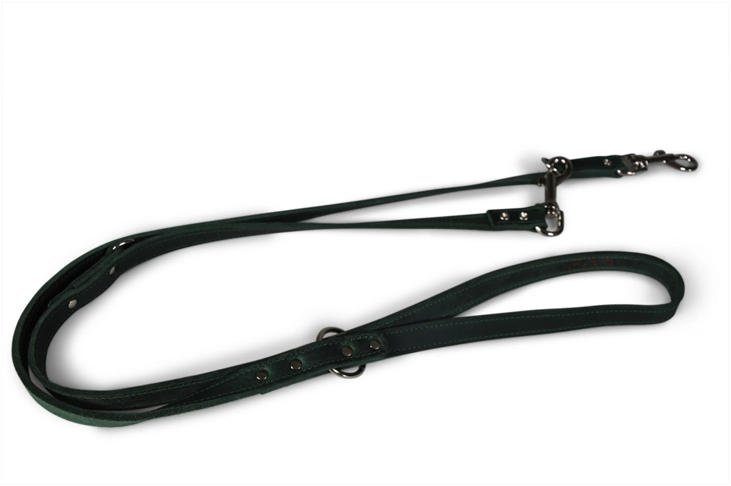 Politie Leiband Geolied Leder Grijs 200cmx18mm M-L 3 Politie Leiband Geolied Leder Grijs 200cmx18mm M-L