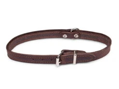 Halsband Geolied Leder Bruin 47cmx18mm M-L