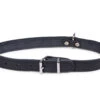 Halsband Geolied Leder Zwart 60cmx25mm XL