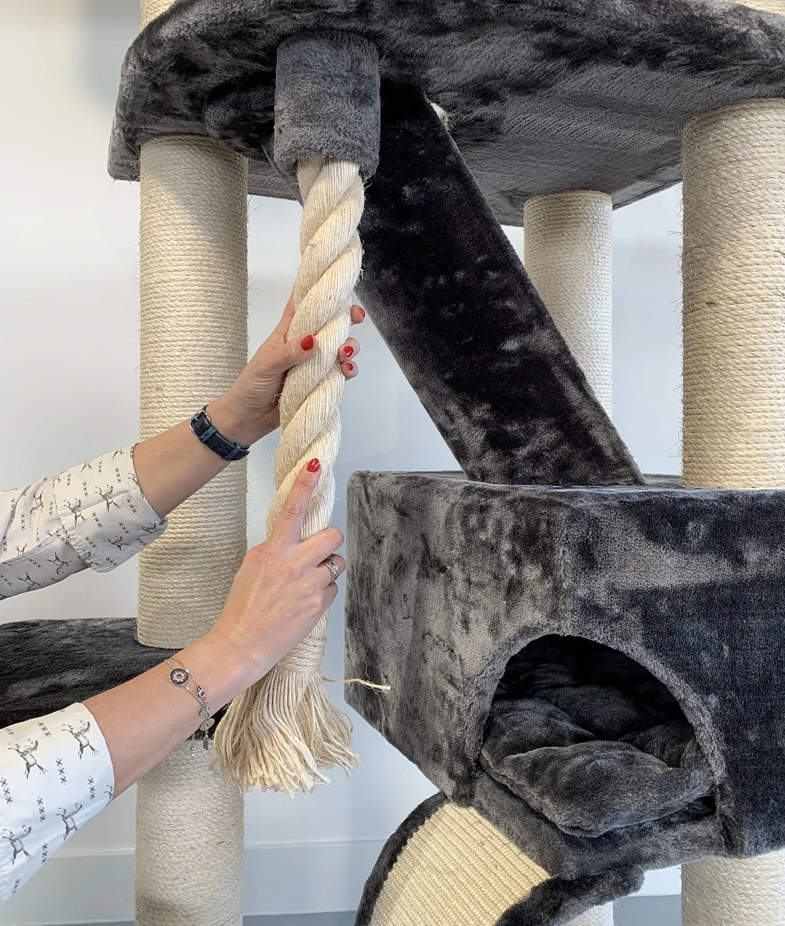 Krabpaal Kilimandjaro De Luxe PLUS Dark Grey 7 Krabpaal Kilimandjaro De Luxe PLUS Dark Grey - Afbeelding 5