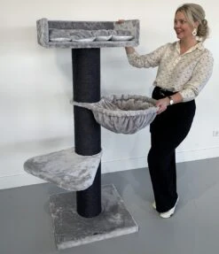 Krabpaal Royalty De Luxe Blackline Light Grey -Savic Winkel p12172 rhr rhr0329 lu krabpaal royalty de luxe blackline light grey 1