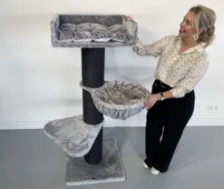 Krabpaal Royalty De Luxe Blackline Light Grey -Savic Winkel p12174 rhr rhr0329 lu krabpaal royalty de luxe blackline light grey 1