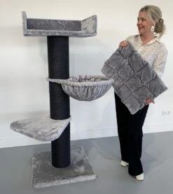 Krabpaal Royalty De Luxe Blackline Light Grey -Savic Winkel p12176 rhr rhr0329 lu krabpaal royalty de luxe blackline light grey 1