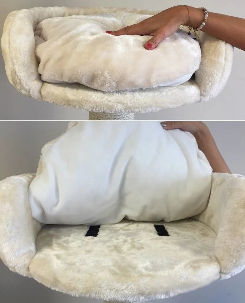 Ligbak Rond Ø 50 Cm + Kussen Cream 3 Ligbak Rond Ø 50 Cm + Kussen Cream