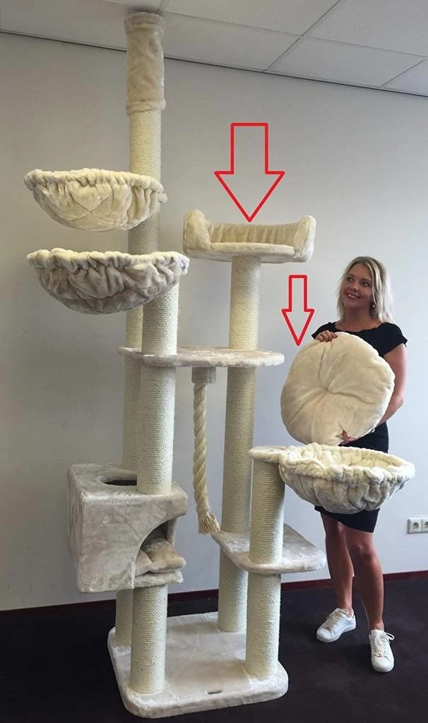 Ligbak Rond Ø 50 Cm + Kussen Cream 4 Ligbak Rond Ø 50 Cm + Kussen Cream - Afbeelding 2