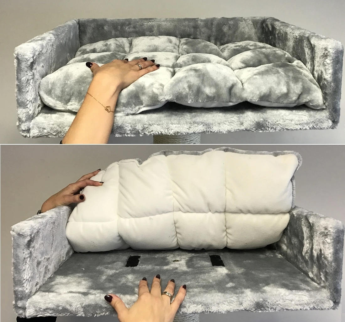 Krabpaal Kilimandjaro De Luxe PLUS Light Grey 5 Krabpaal Kilimandjaro De Luxe PLUS Light Grey - Afbeelding 3