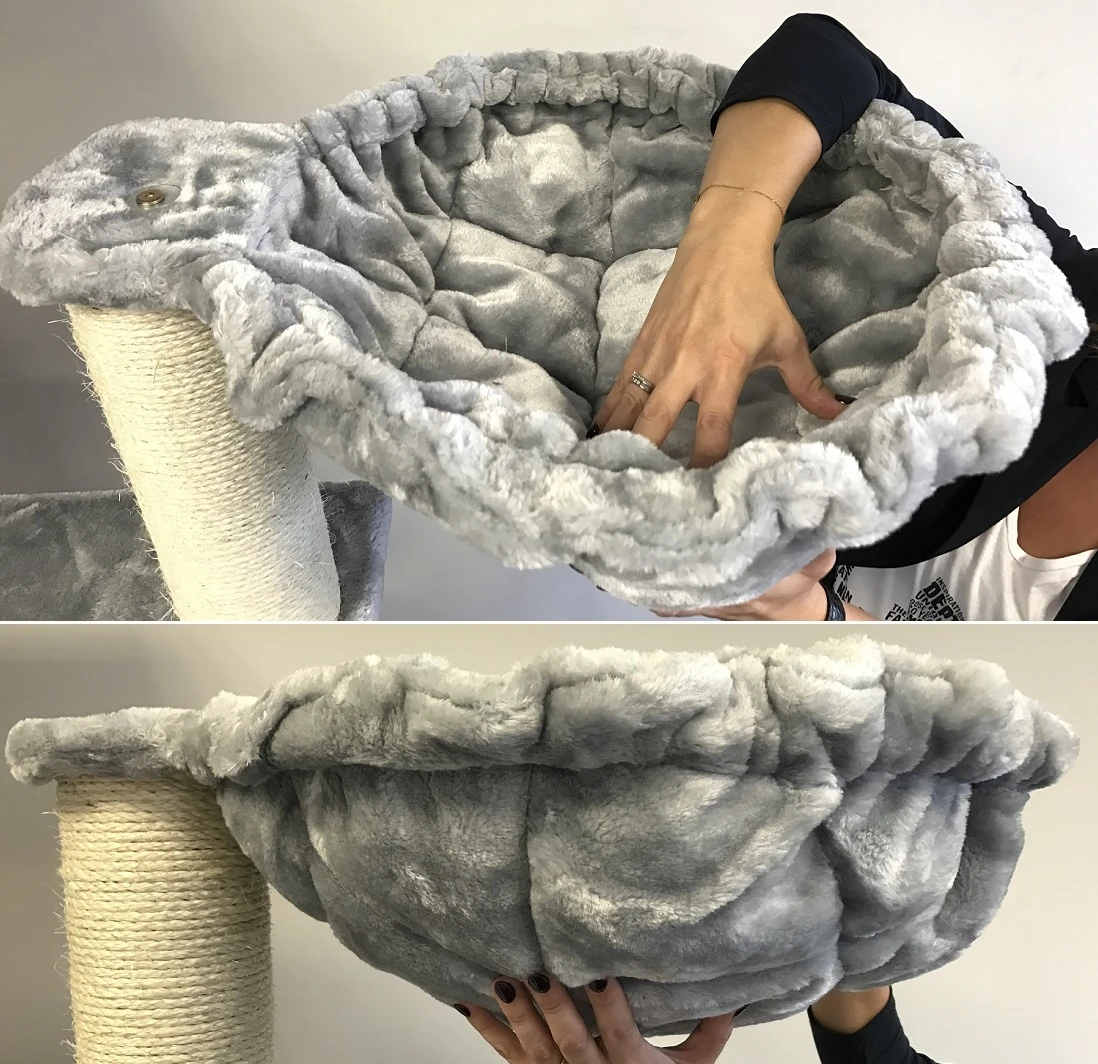 Krabpaal Kilimandjaro De Luxe PLUS Light Grey 4 Krabpaal Kilimandjaro De Luxe PLUS Light Grey - Afbeelding 2