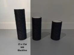 Sisalpaal 25×15Ø M8 BLACKLINE