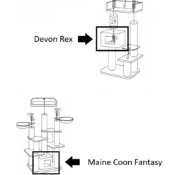Kussen – Speelhuis Devon Rex/Maine Coon Fantasy Taupe -Savic Winkel p12299 rhr rhr p playh t kussen speelhuis devon rexmaine coon fantasy taupe 1