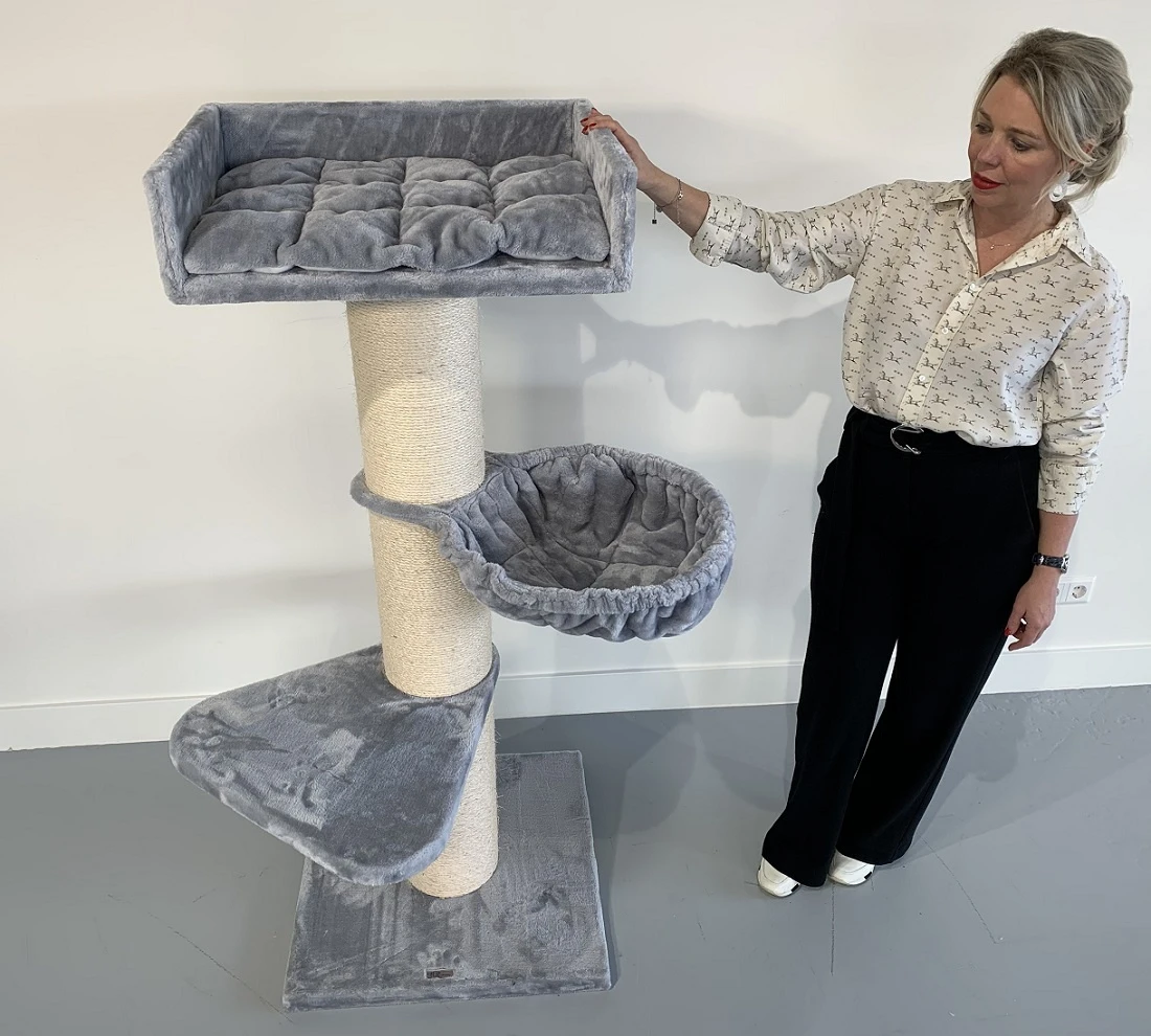 Krabpaal Royalty De Luxe Light Grey 8 Krabpaal Royalty De Luxe Light Grey - Afbeelding 6