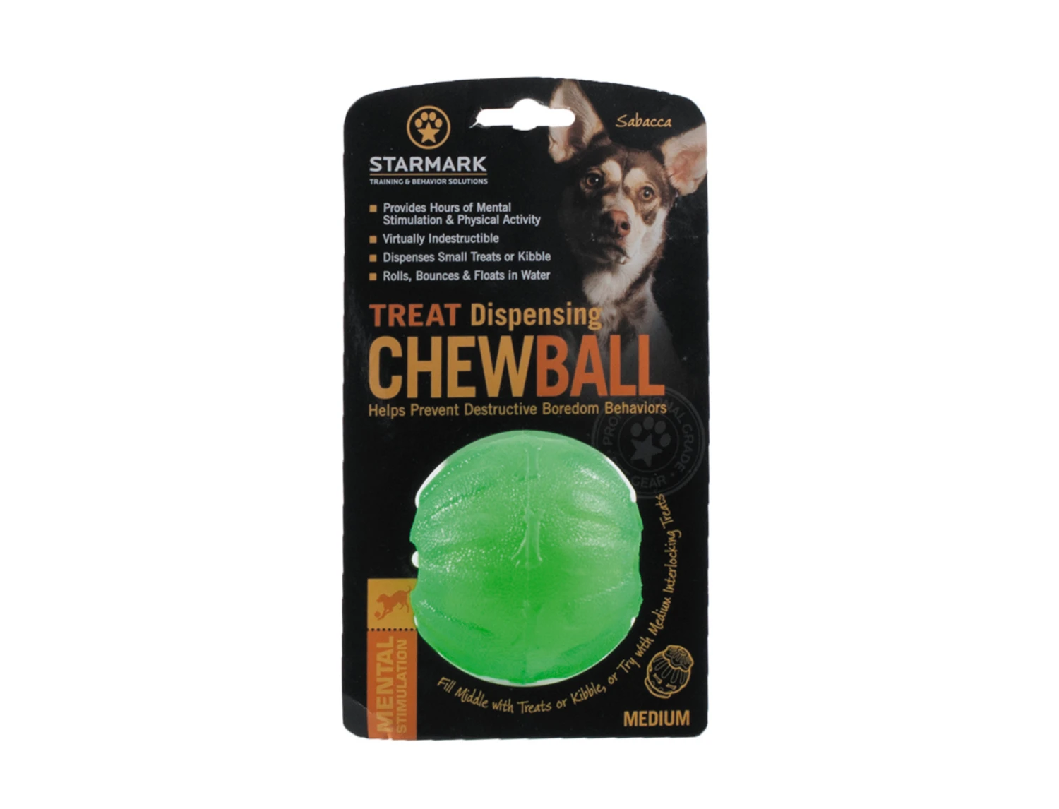 Starmark Treat Chew Ball Ø 7cm M 4 Starmark Treat Chew Ball Ø 7cm M - Afbeelding 2