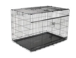 Draadkooi Opvouwbaar Premium Zwart 122x75x81cm