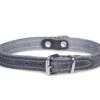 Halsband Geolied Leder Grijs 32cmx12mm XS -Savic Winkel p18814 vad 16153 halsband hond geolied leder grijs 32cmx12mm xs 1