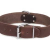 Halsband Large Geolied Leder Bruin 65cmx50mm XL