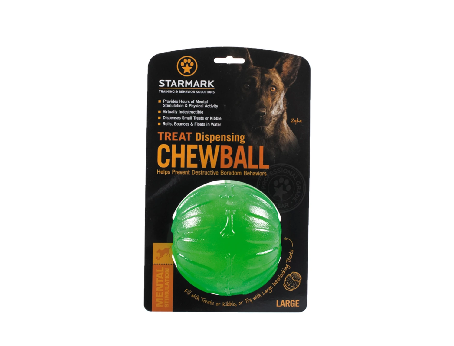 Starmark Treat Chew Ball Ø10cm L 5 Starmark Treat Chew Ball Ø10cm L - Afbeelding 3