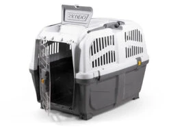 Transport Plastiek Skudo 4 Iata Grijs 68x48x51cm -Savic Winkel p2076 vad 9233 transport plastiek skudo 4 iata grijs 68x48x51cm 1