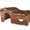 Knaagdierhuis Hout Jessi 43x28x22cm -Savic Winkel p2405 vad 14675 knaagdierhuis hout jessi schors 43x28x22cm 1