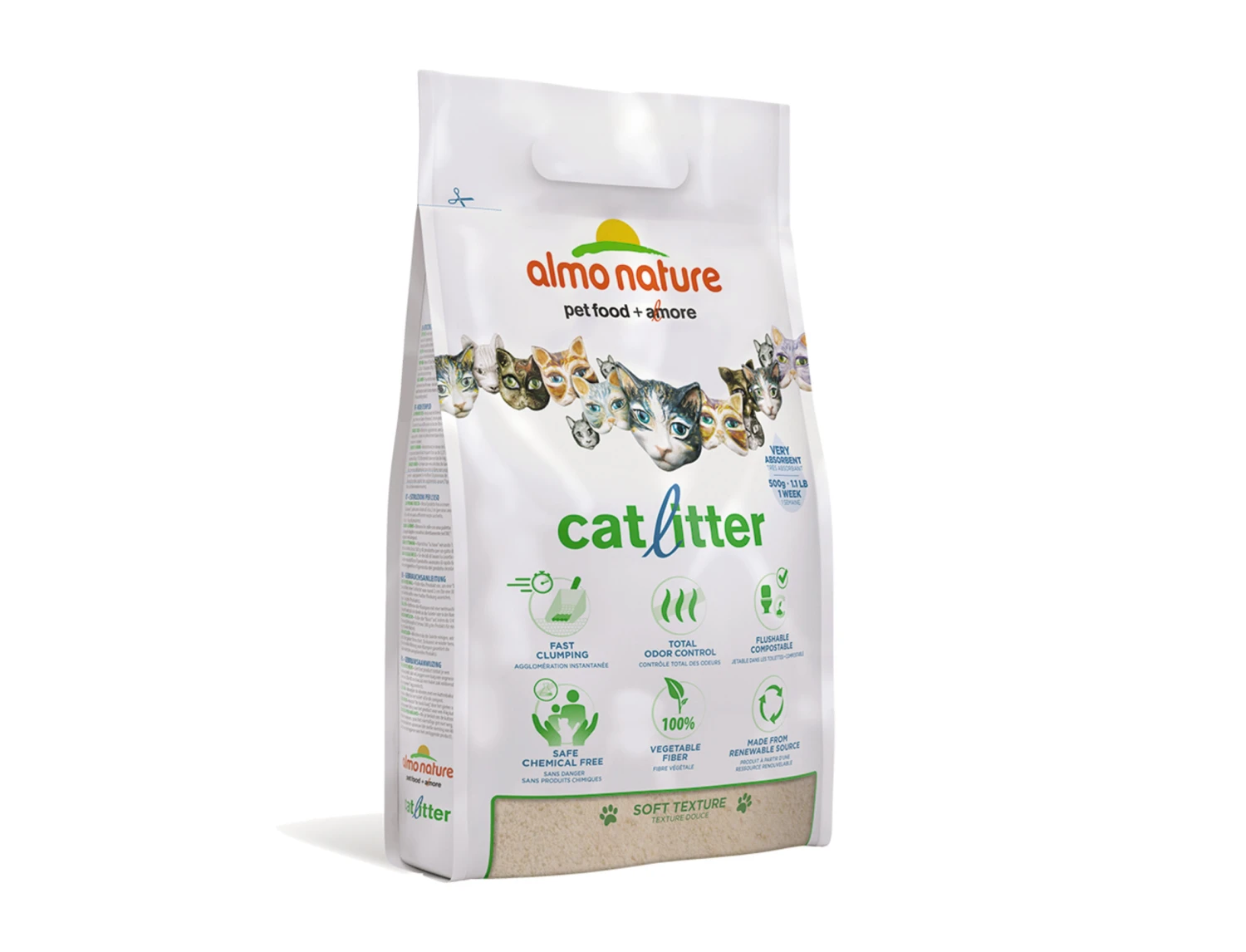 Cat Litter 2,27Kg Almo Nature SOFT 3 Cat Litter 2,27Kg Almo Nature SOFT