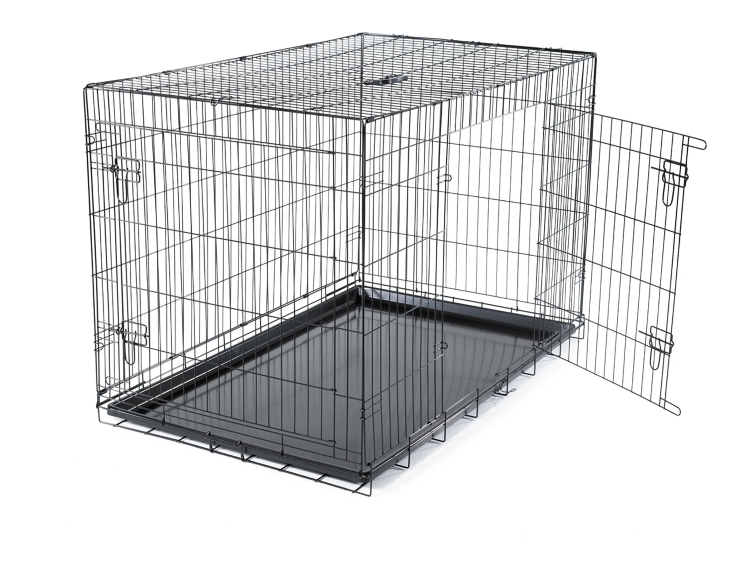 Draadkooi Opvouwbaar Classic Zwart 122x75x81cm 5 Draadkooi Opvouwbaar Classic Zwart 122x75x81cm - Afbeelding 3