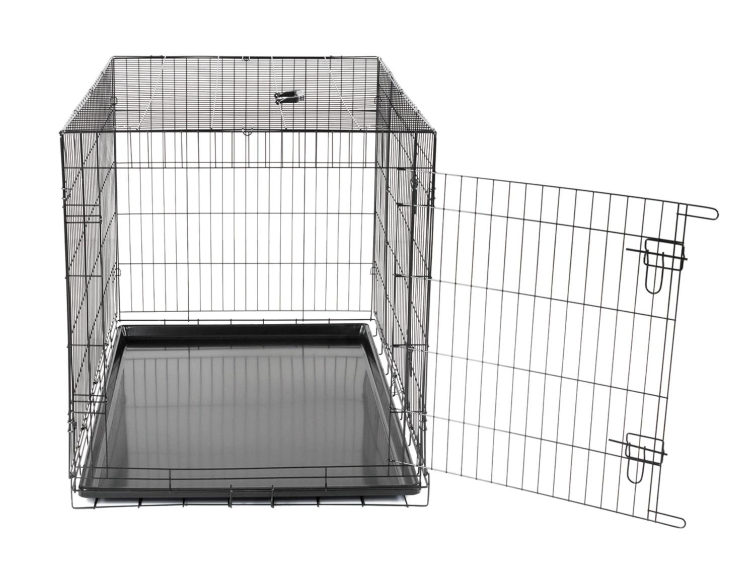 Draadkooi Opvouwbaar Classic Zwart 122x75x81cm 3 Draadkooi Opvouwbaar Classic Zwart 122x75x81cm