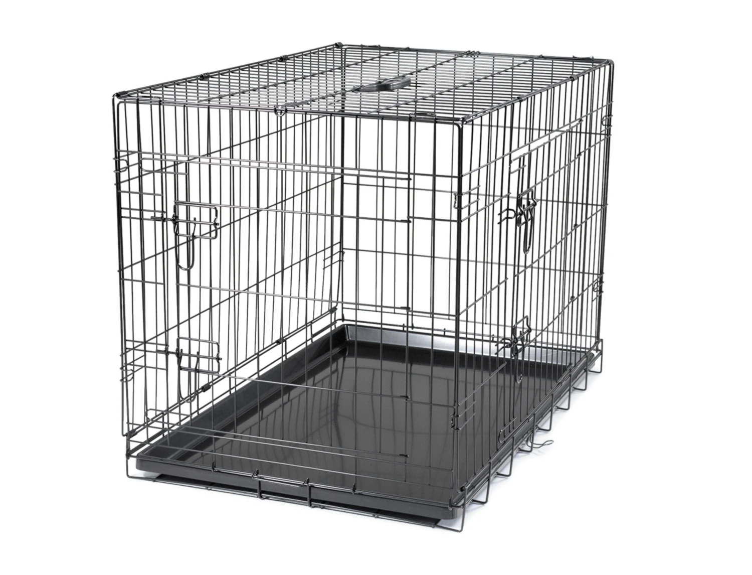 Draadkooi Opvouwbaar Classic Zwart 93x58x64cm 3 Draadkooi Opvouwbaar Classic Zwart 93x58x64cm