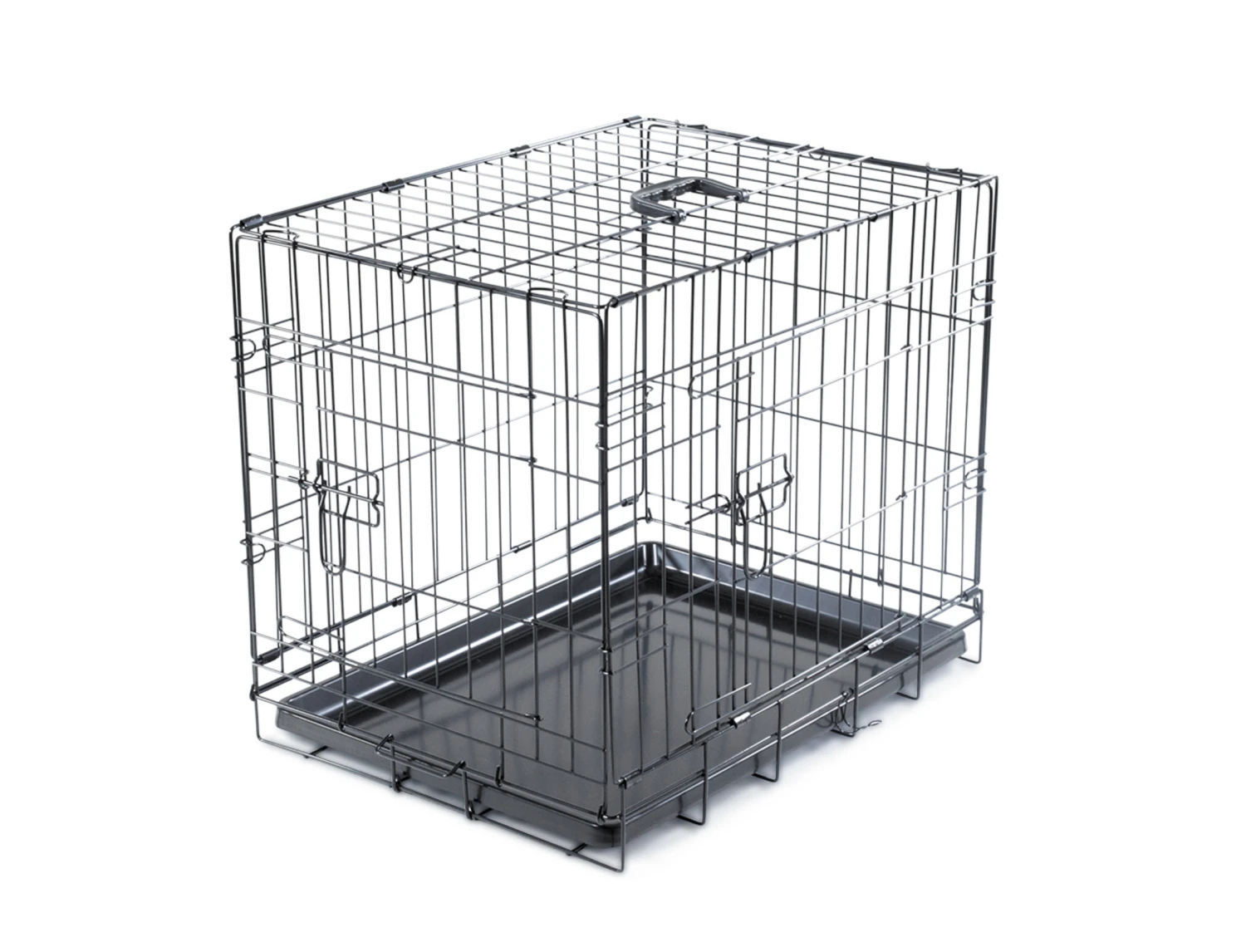 Draadkooi Opvouwbaar Classic Zwart 63x44x50cm 3 Draadkooi Opvouwbaar Classic Zwart 63x44x50cm