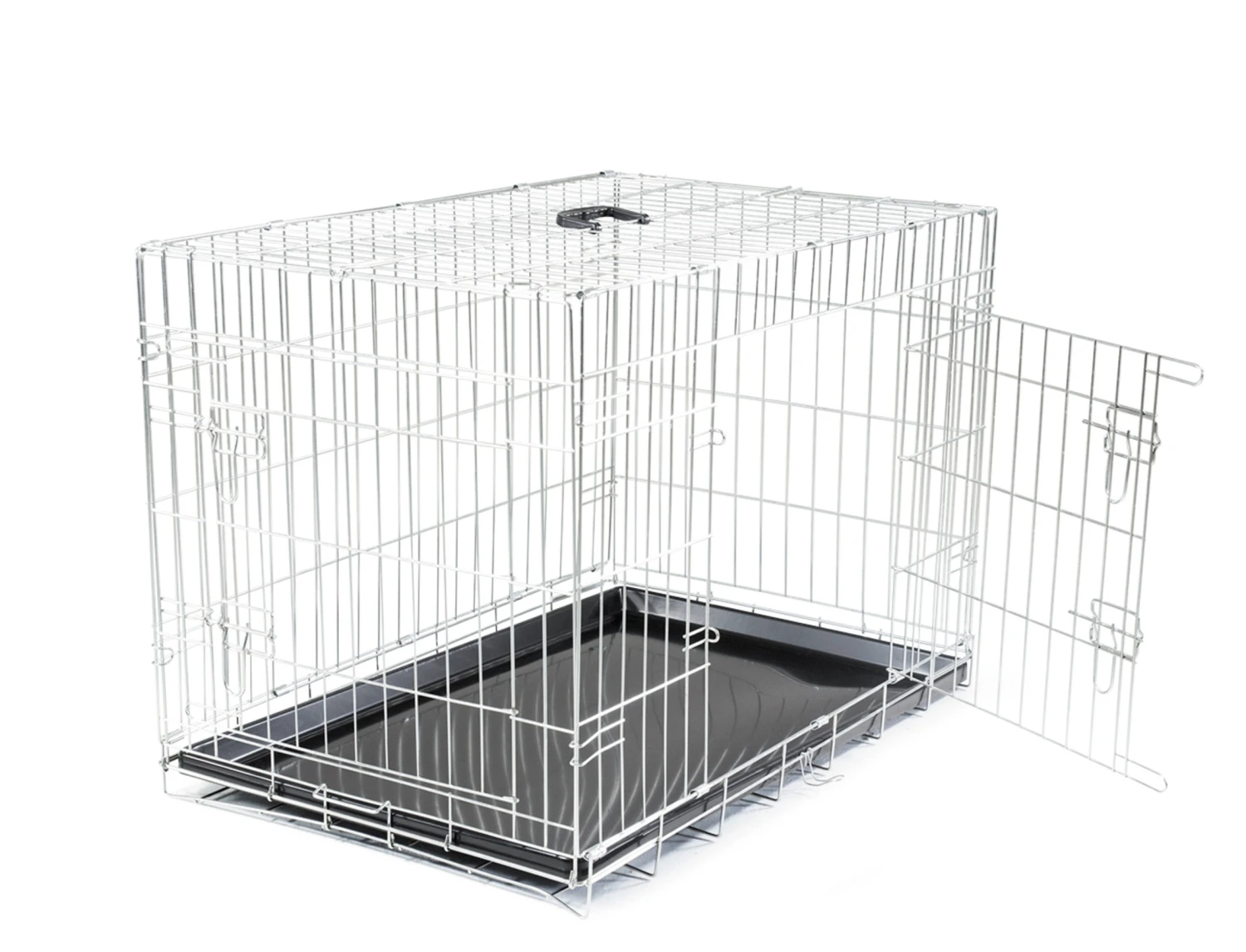 Draadkooi Opvouwbaar Classic Zilver 93x58x64cm 6 Draadkooi Opvouwbaar Classic Zilver 93x58x64cm - Afbeelding 4