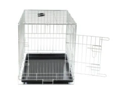 Draadkooi Opvouwbaar Classic Zilver 78x49x55cm -Savic Winkel p2938 vad 13832 draadkooi opvouwbaar classic zilver 76x48x55cm 1