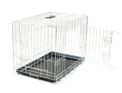 Draadkooi Opvouwbaar Classic Zilver 78x49x55cm -Savic Winkel p2941 vad 13832 draadkooi opvouwbaar classic zilver 76x48x55cm 1