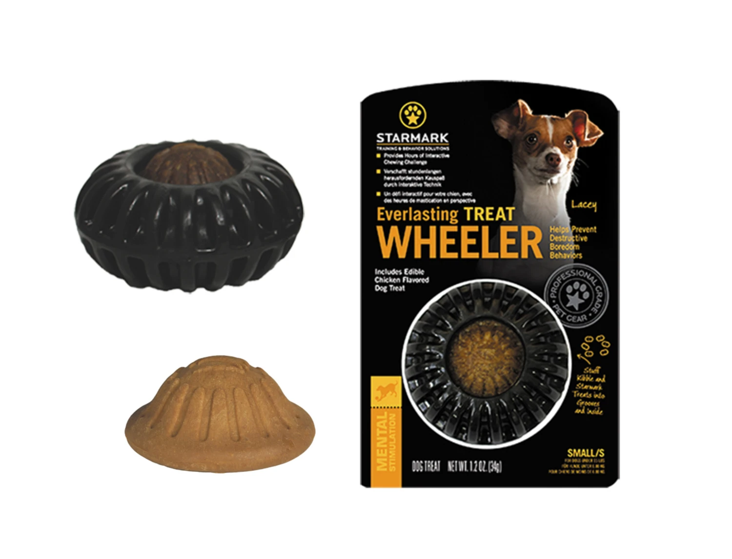 Starmark Everlasting Treat Wheeler Ø 8,5x5cm S 3 Starmark Everlasting Treat Wheeler Ø 8,5x5cm S