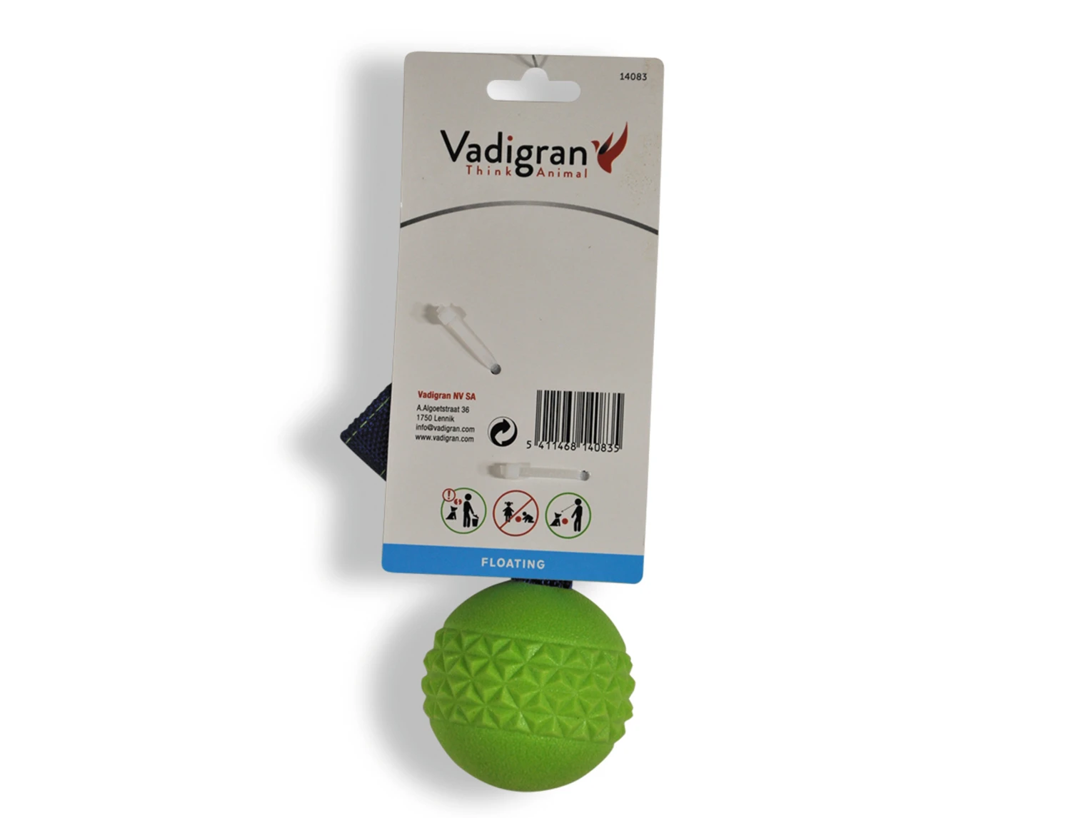 Speelgoed Hond TPR Bal Met Touw Green Apple 6,3cm 4 Speelgoed Hond TPR Bal Met Touw Green Apple 6,3cm - Afbeelding 2